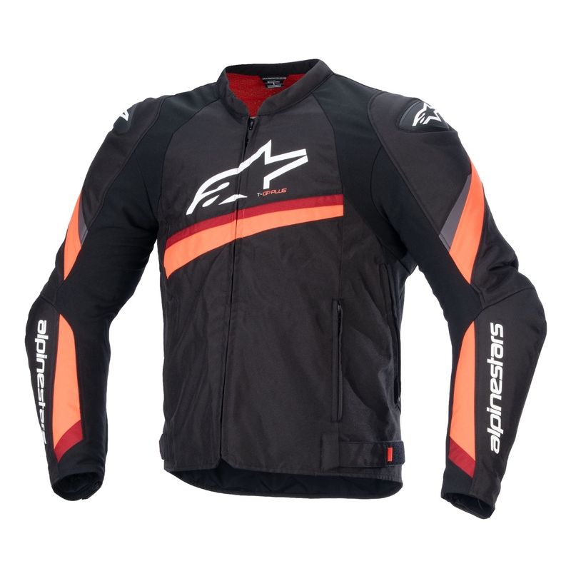 Giacca da moto Alpinestars T-GP PLUS R 4 nero-rosso fluo
