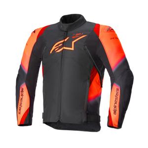 Alpinestars T-SP 1 2 Impermeabile Nero-Rosso fluo Giacca da moto