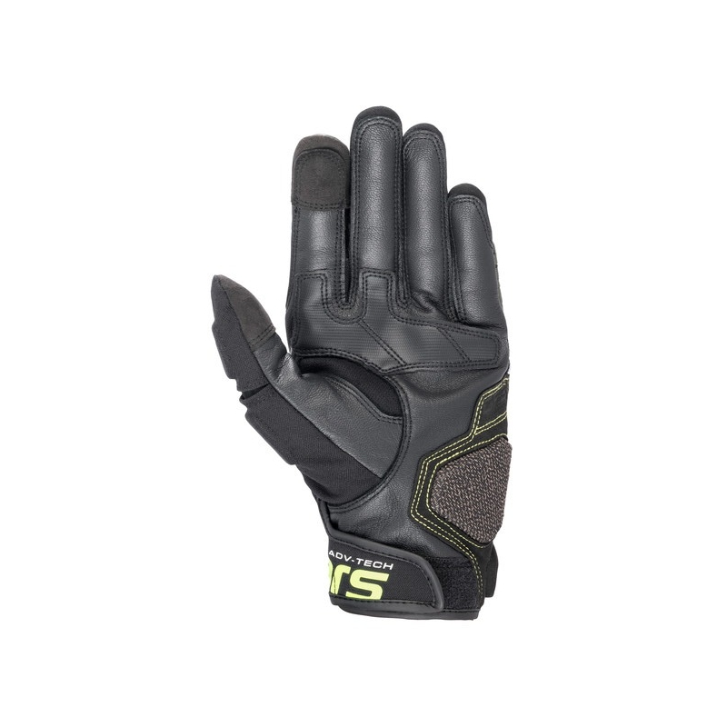 Guanti moto Alpinestars Halo nero-verde-giallo fluo