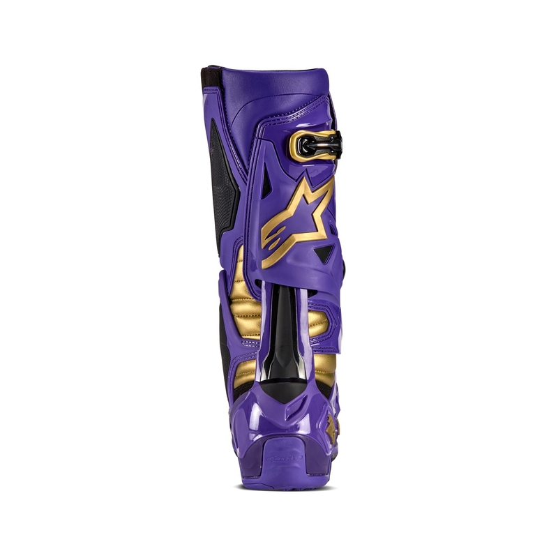 Stivali da moto Alpinestars Tech 10 Limited Edition Champ viola e oro