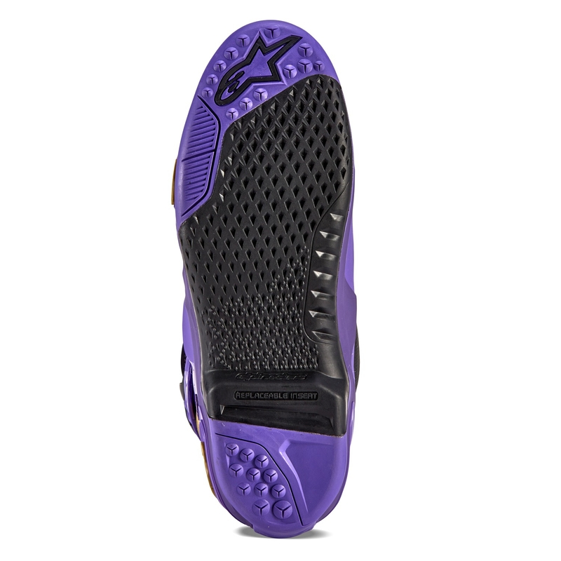 Stivali da moto Alpinestars Tech 10 Limited Edition Champ viola e oro
