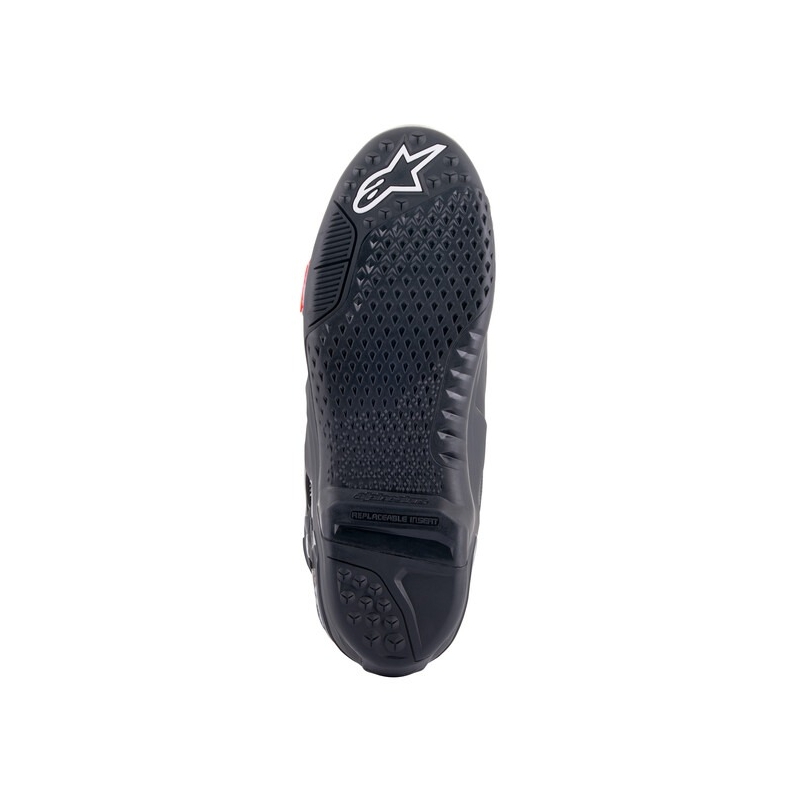 Stivali da moto Alpinestars Tech 10 nero-rosso-fluo-grigio