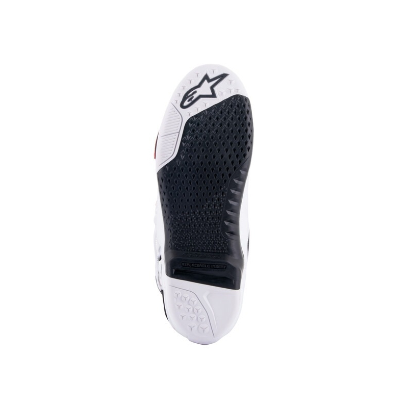 Stivali da moto Alpinestars Tech 10 arancio-giallo-viola-bianco-nero