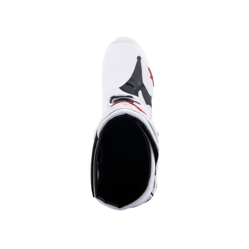 Stivali Moto Alpinestars Tech 10 Supervented Traforati Bianco-Rosso-Nero