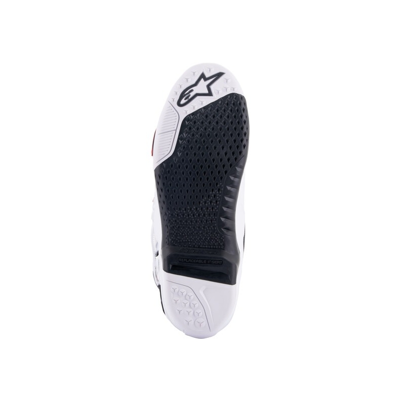 Stivali Moto Alpinestars Tech 10 Supervented Traforati Bianco-Rosso-Nero