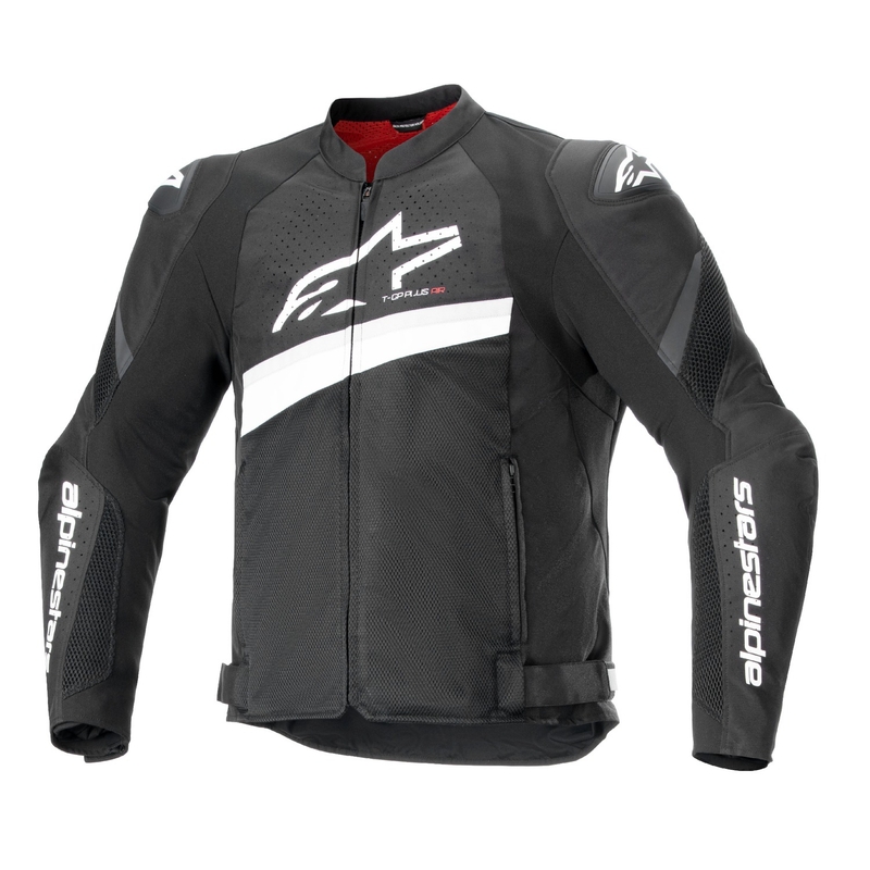 Alpinestars T-GP Plus R 4 Airflow giacca da moto bianca e nera