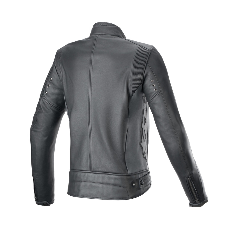 Alpinestars Stella Dyno Donna Giacca da moto in pelle nera e grigia