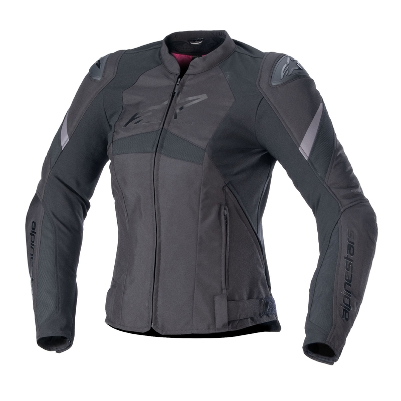 Giacca da moto Alpinestars Stella T-GP PLUS R 4 Nero-Rosso fluo da donna