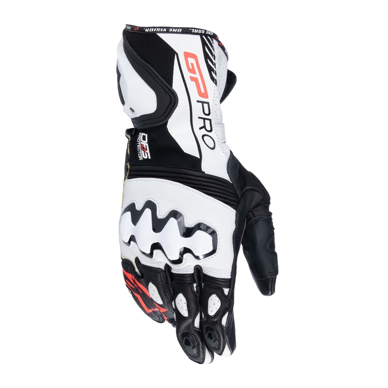 Guanti da moto Alpinestars GP PRO R 4 bianco e nero