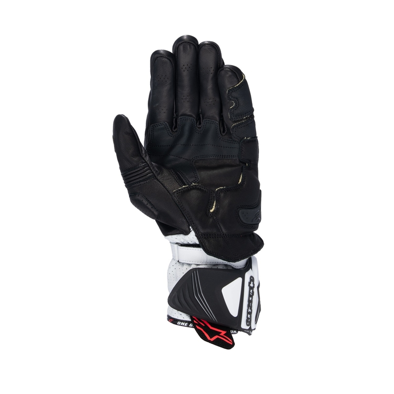 Guanti da moto Alpinestars GP PRO R 4 bianco e nero
