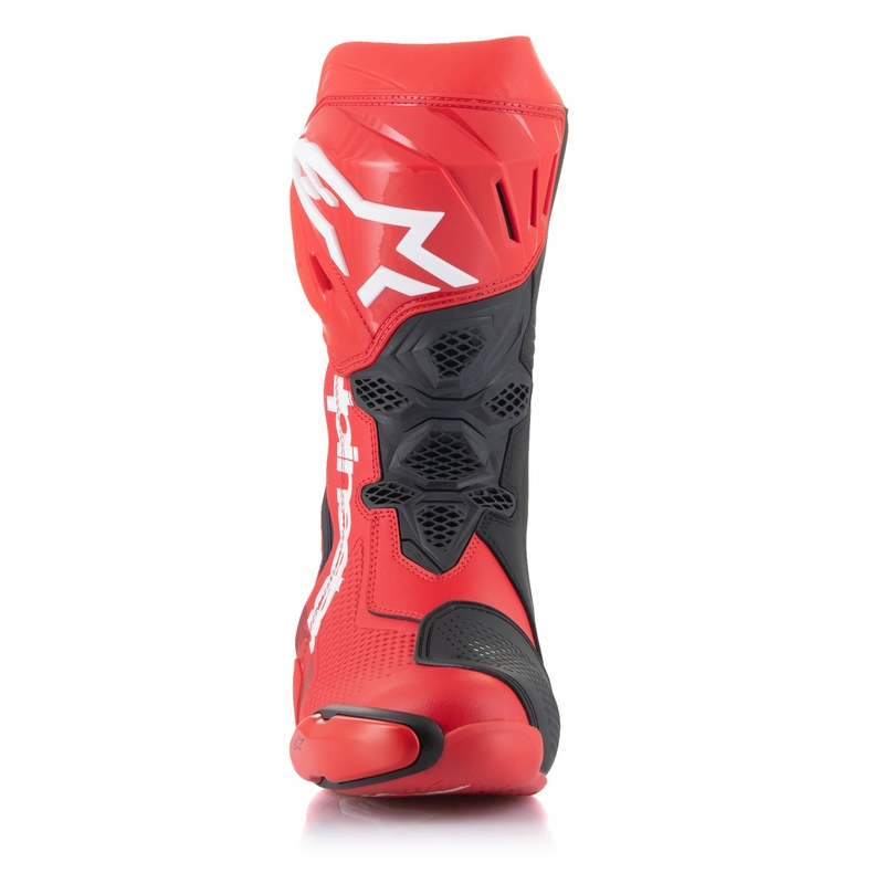 Stivali da moto Alpinestars Supertech R rosso fluo