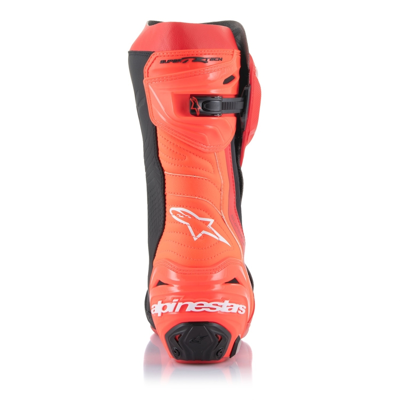 Stivali da moto Alpinestars Supertech R rosso fluo