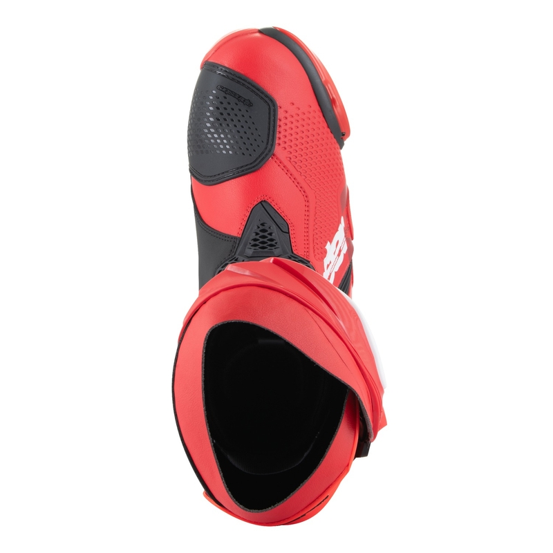 Stivali da moto Alpinestars Supertech R rosso fluo