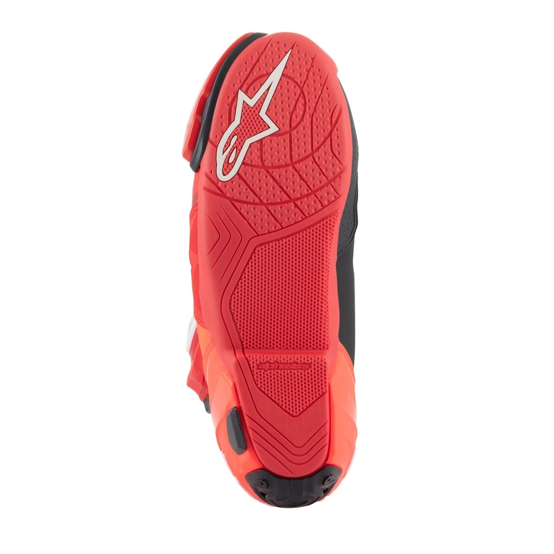 Stivali da moto Alpinestars Supertech R rosso fluo