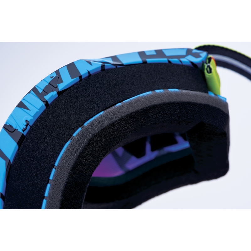 Occhiali da motocross 100% ACCURI 2 Special UTV/OTG - edizione limitata Ken Block rosso con plexi cromato