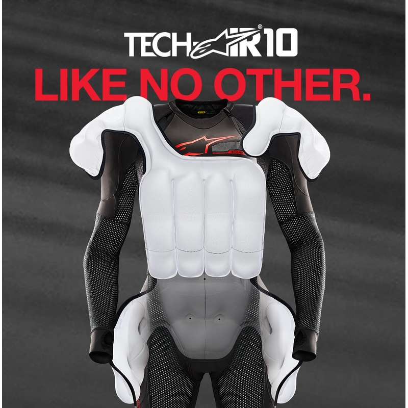 Alpinestars TECH-AIR®10 sistema airbag nero-rosso-grigio