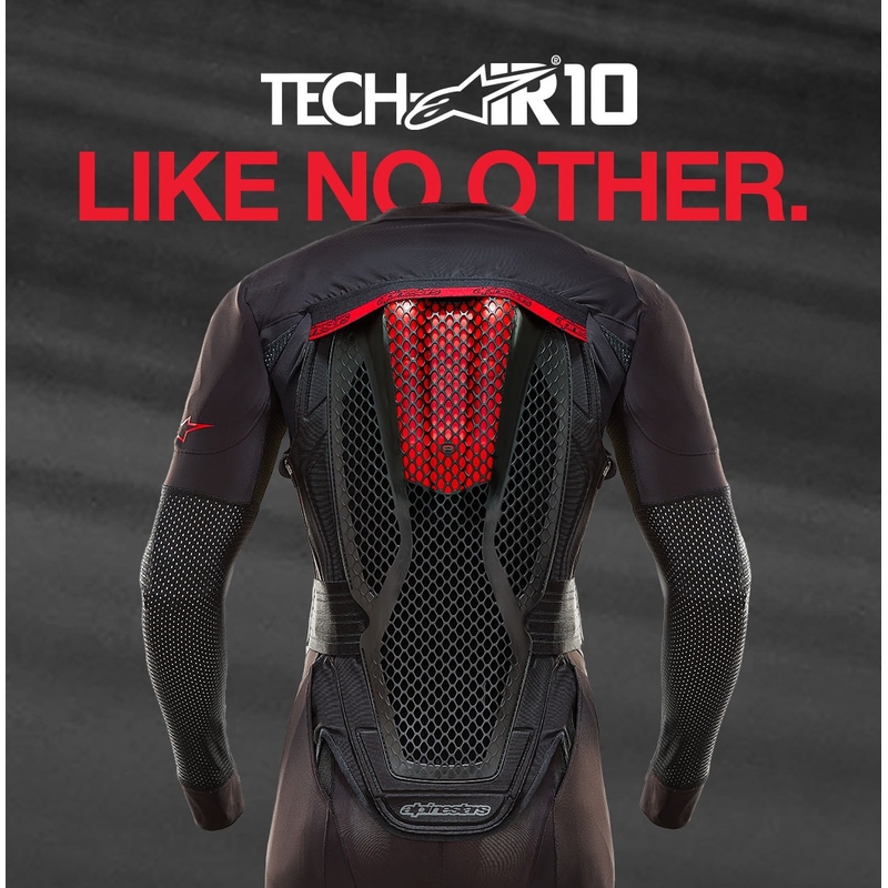 Alpinestars TECH-AIR®10 sistema airbag nero-rosso-grigio