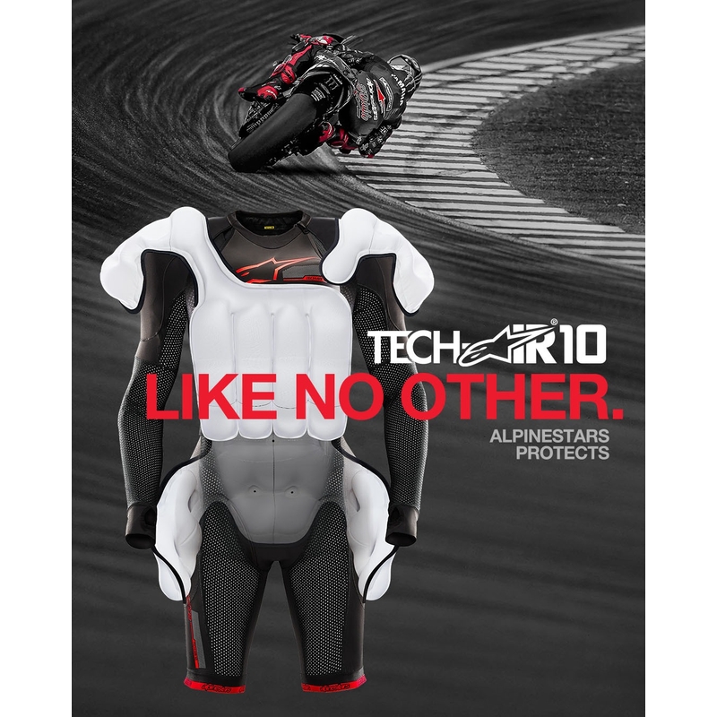 Alpinestars TECH-AIR®10 sistema airbag nero-rosso-grigio