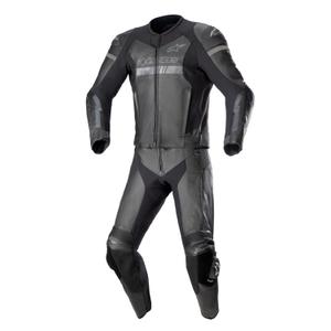 Alpinestars GP Force Chaser TECH-AIR 5 compatibile nero-nero tuta moto in pelle a due pezzi