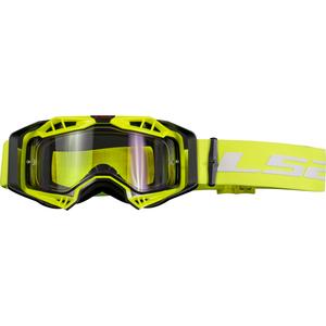 Occhiali da motocross LS2 Aura Enduro nero-giallo plexi trasparente