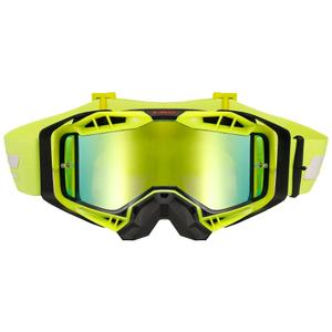 Occhiali da motocross LS2 Aura PRO nero-giallo iridium plexi