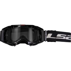 Occhiali da motocross LS2 Aura Enduro nero plexi chiaro