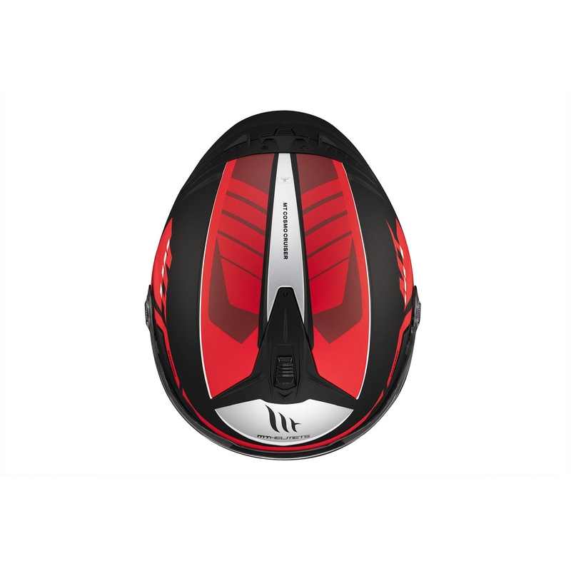 MT Cosmo SV Cruiser casco aperto rosso-nero-grigio opaco