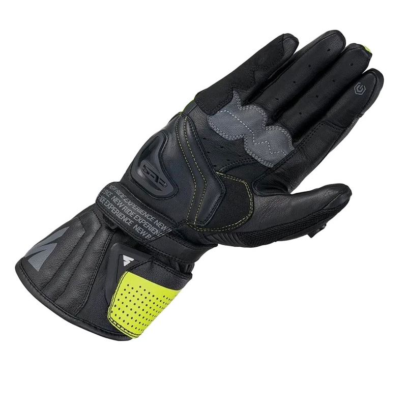 Guanti da moto Shima STR-2 Vent giallo fluo