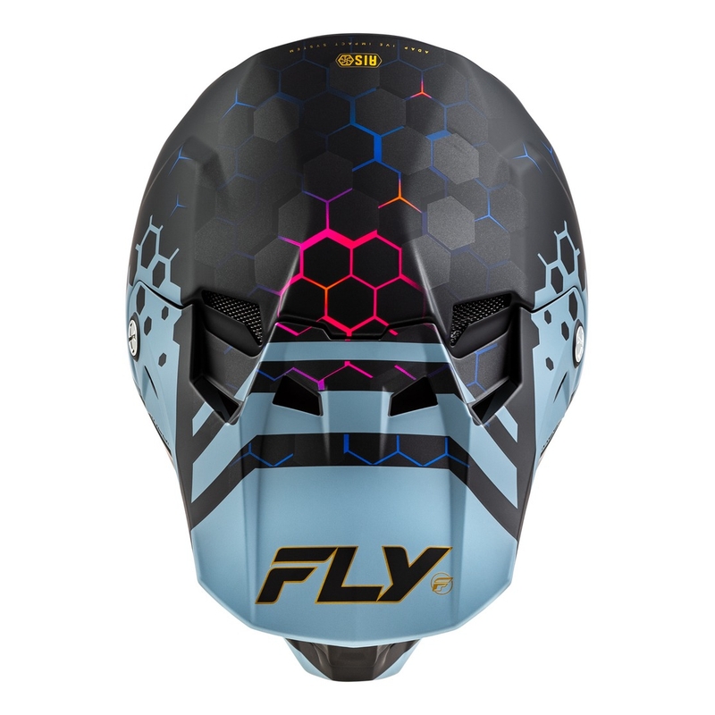 Casco da motocross FLY Racing Formula CC Tektonic nero-grigio