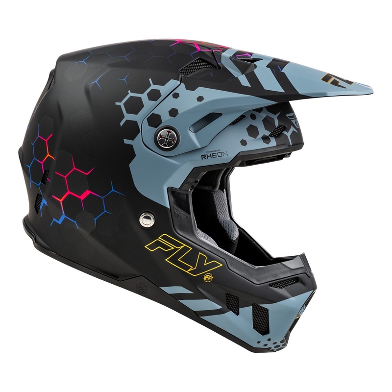 Casco da motocross FLY Racing Formula CC Tektonic nero-grigio