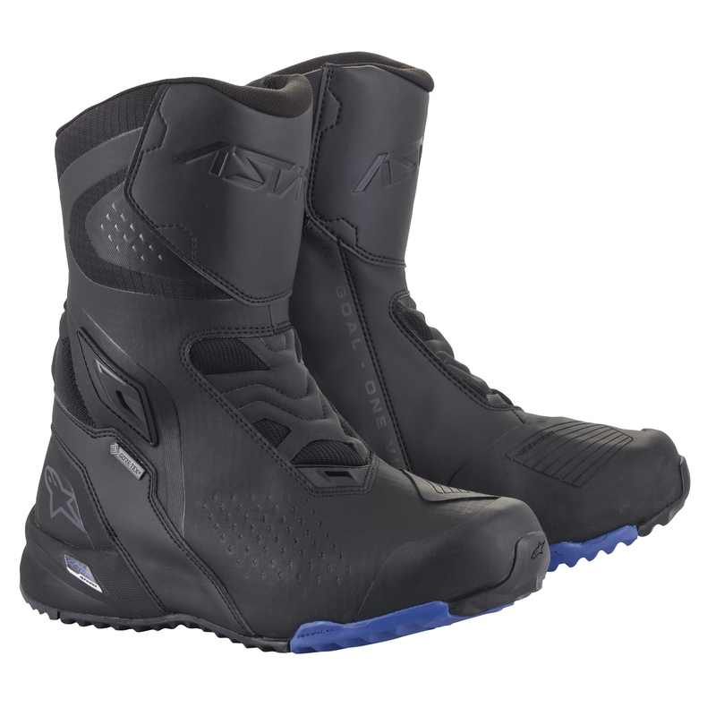Stivali da moto Alpinestars RT-8 GORE-TEX neri e blu