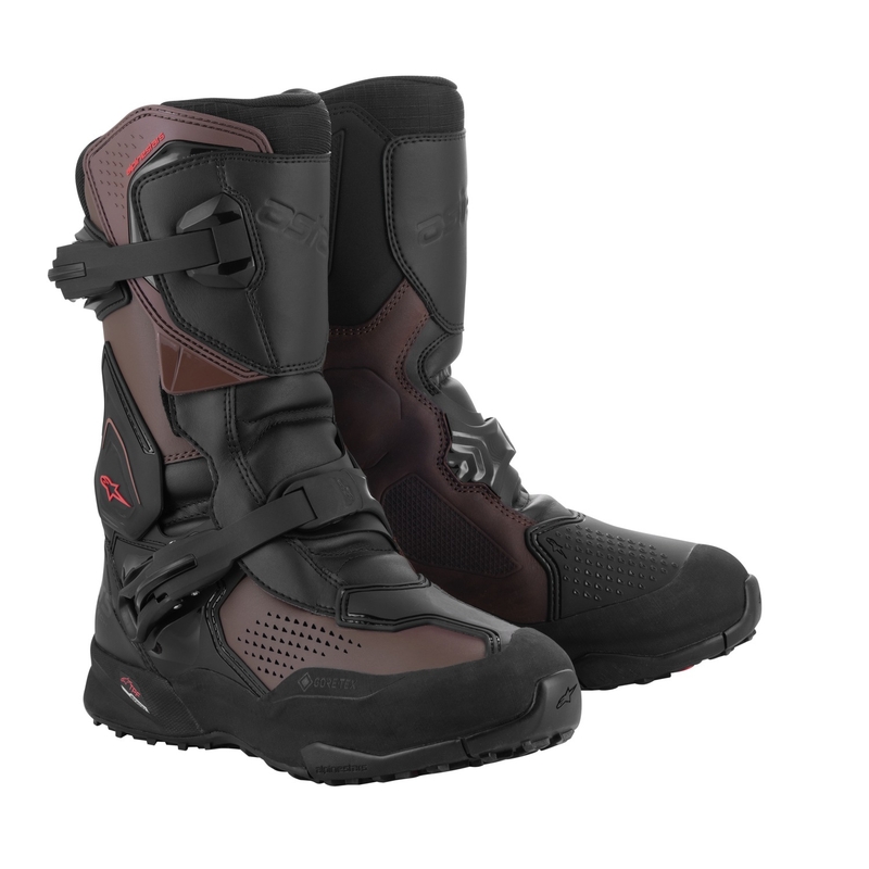 Stivali da moto Alpinestars XT-8 GORE-TEX neri e marroni