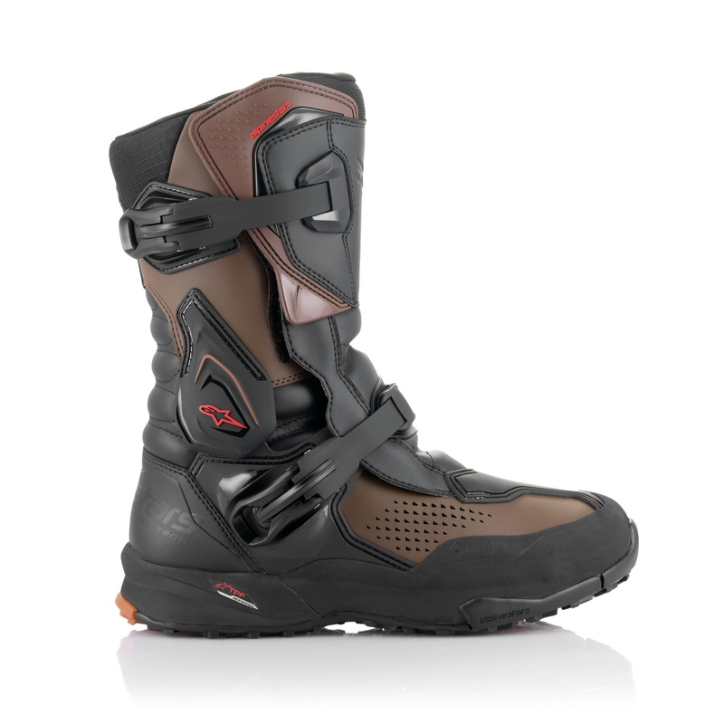 Stivali da moto Alpinestars XT-8 GORE-TEX neri e marroni