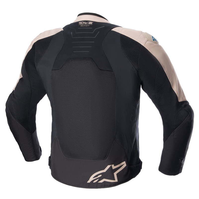 Giacca da moto Alpinestars SMX Air marrone chiaro-nero-blu