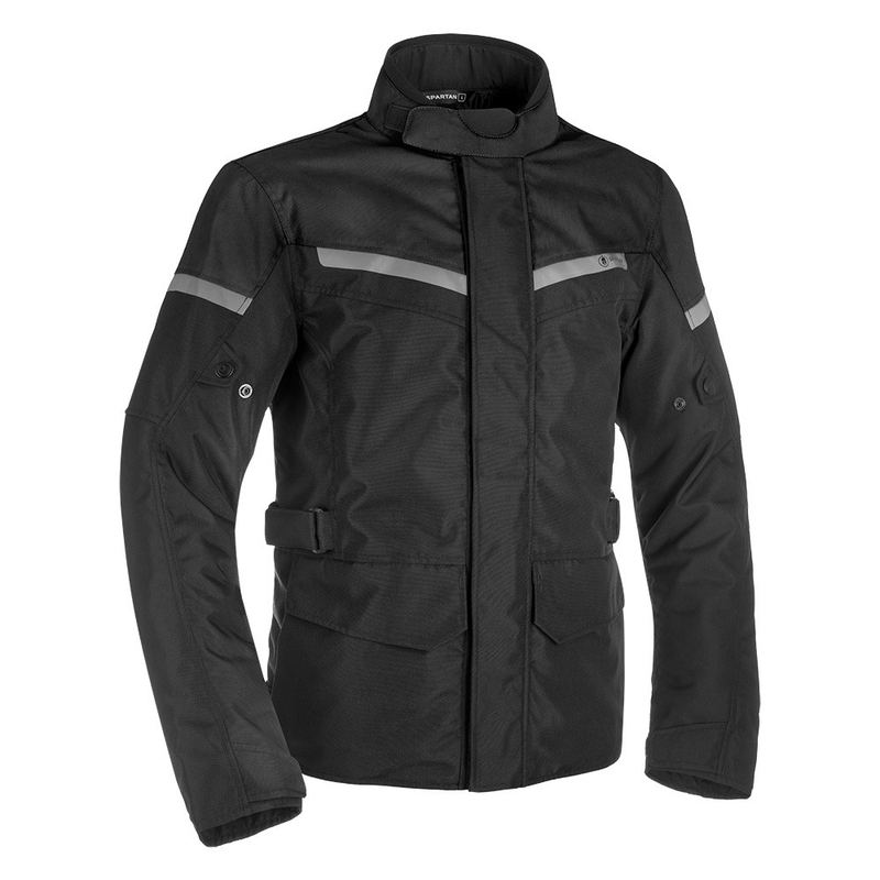 Giacca da moto Oxford Spartan Long WP nera