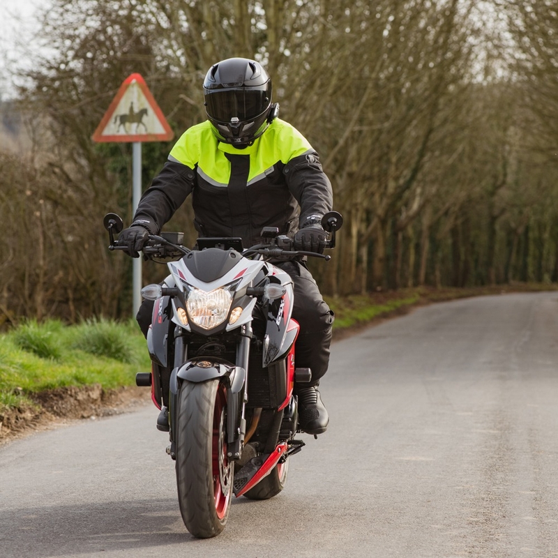 Giacca da moto Oxford Spartan Long WP nera