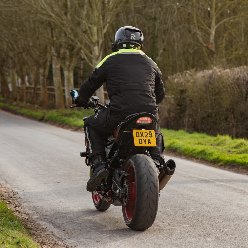 Giacca da moto Oxford Spartan Long WP nera