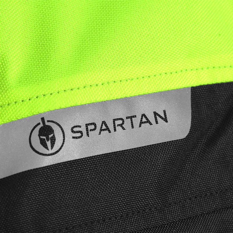 Giacca da moto Oxford Spartan Short WP nero-giallo fluo