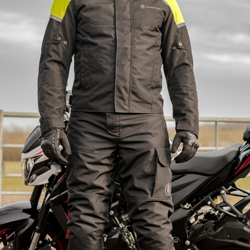 Pantaloni da moto Oxford Spartan WP Extended neri