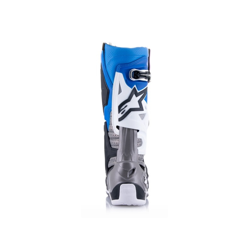 Alpinestars Tech 10 Supervented Stivali da moto perforati blu-viola-rosa-bianco-grigio-nero