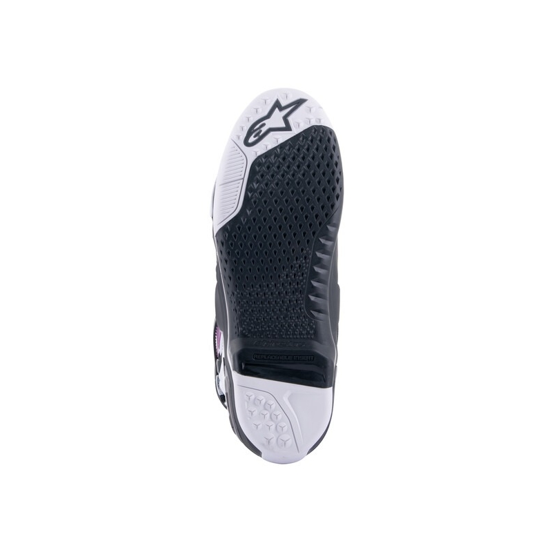 Alpinestars Tech 10 Supervented Stivali da moto perforati blu-viola-rosa-bianco-grigio-nero