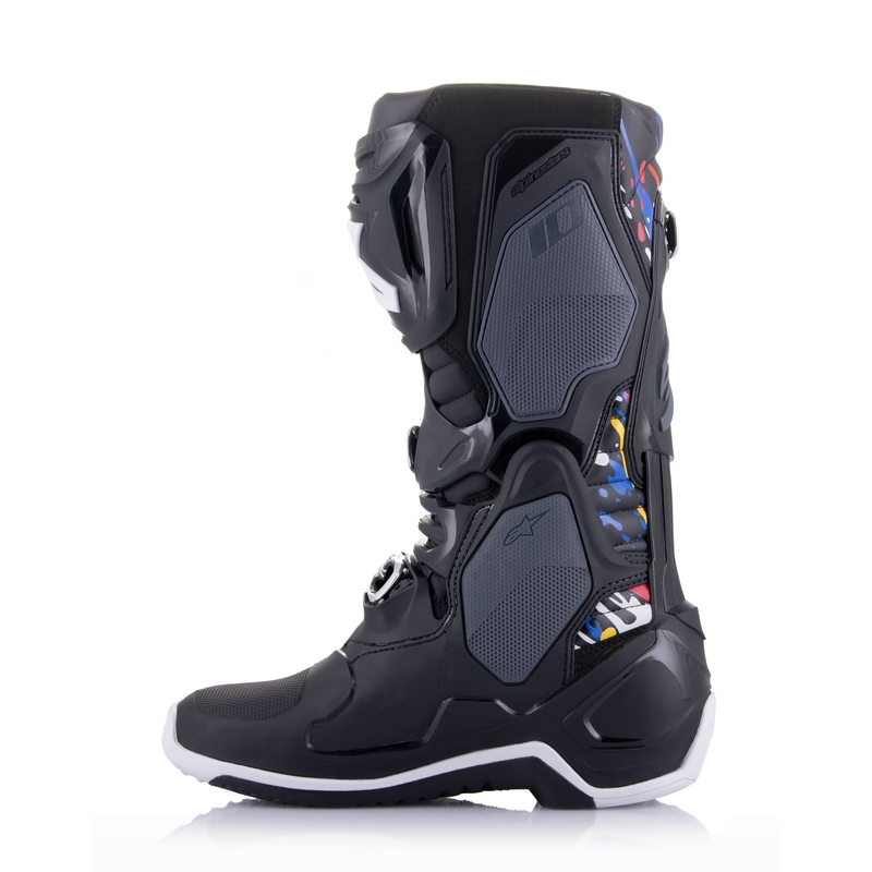 Alpinestars Tech 10 Edizione Limitata Renen Nero-Grigio-Bianco-Multicolore Stivali da Moto