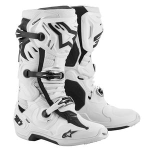 Stivali moto Alpinestars Tech 10 Supervented Bianco traforato