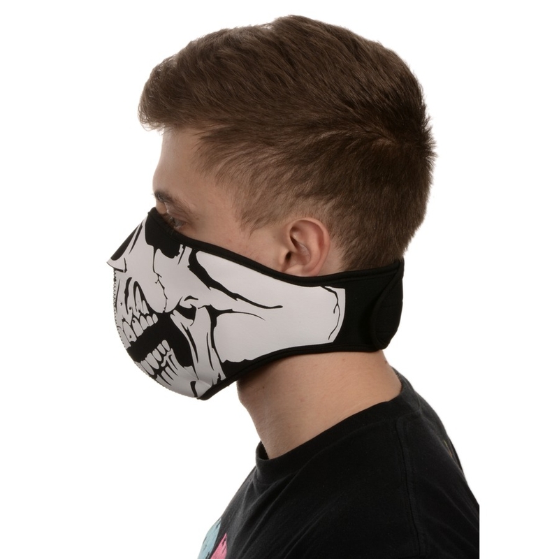 Maschera Emerze Skull in bianco e nero
