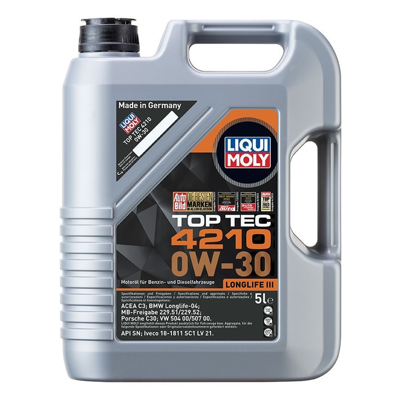 LIQUI MOLY Top Tec 4210 0W-30 Olio motore sintetico 5 l