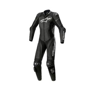 Alpinestars Tuta da moto da donna monopezzo in pelle Alpinestars STELLA GP PLUS 2 Nero-Bianco-Grigio metallizzato