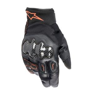 Guanti da moto Alpinestars SMX-1 Drystar nero-rosso fluo