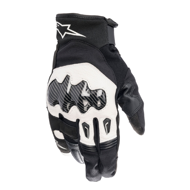 Guanti da moto Alpinestars SMX-1 Drystar bianchi e neri