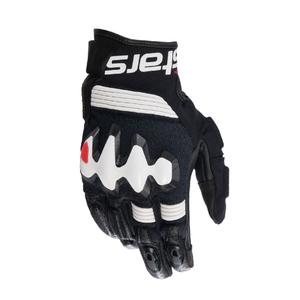 Guanti da moto Alpinestars Halo bianchi e neri