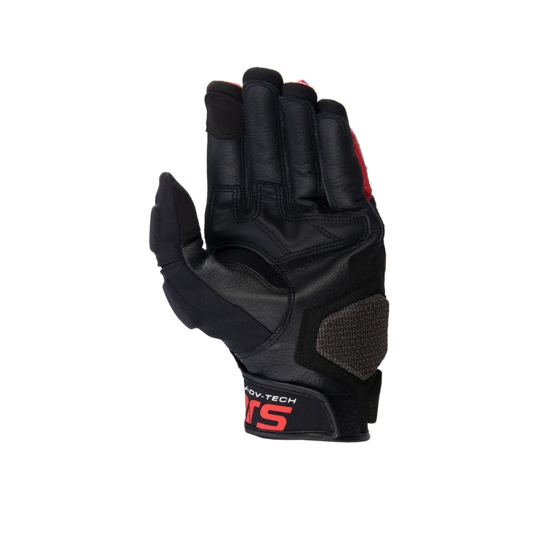 Guanti da moto Alpinestars Halo neri, bianchi e rossi